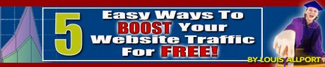 Product picture 5 Easy Ways To Boost Your Website Traffic For Free