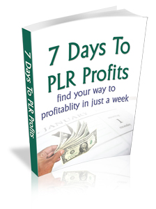 Product picture 7 Days To PLR Profits - Find Your Way To Profitablity In Jus