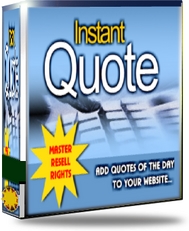 Product picture Instant Quote - Add Quotes of The Day To Your Website