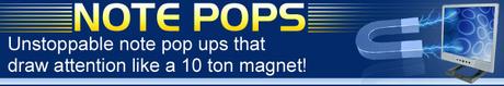 Product picture Note Pops - Can&acute;t Block Note Pop Ups That Draw Attention Like A 10 Ton Magnet