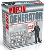 Product picture Pop-In Generator - Skyrocket Sign Ups & Click Throughs