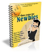 Product picture Sales Letter For Newbies - How To Write Sales Letter Like A Pro