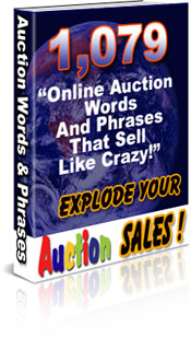 Product picture 1079 Online Auction Words And Phrases That Sell Like Crazy!