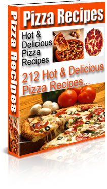 Product picture 212 Hot and Delicious Pizza Recipes