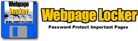 Product picture Web Page Locker -Password Protect Important Pages